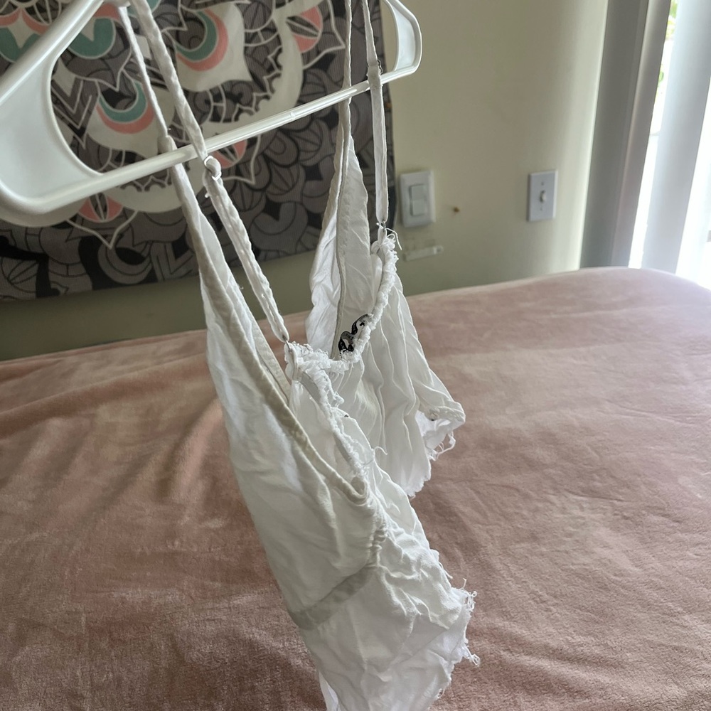 Brandy Melville Cream Camisole with Tie Front - Picture 4 of 4